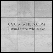 Carrara Marble Italian White Bianco Carrera 6x6 Marble Tile Honed