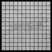 Carrara Marble Italian White Bianco Carrera 1x1 Mosaic Tile Honed