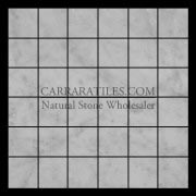 Carrara Marble Italian White Bianco Carrera 2x2 Mosaic Tile Honed