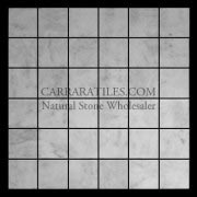 Carrara Marble Italian White Bianco Carrera 2x2 Mosaic Tile Polished
