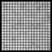 Carrara Marble Italian White Bianco Carrera 5/8x5/8 Mosaic Tile Tumbled