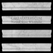 Carrara Marble Italian White Bianco Carrera Crown Molding Honed