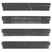 Negro Marquina Black Marble Ogee 1 Chairrail Molding Polished